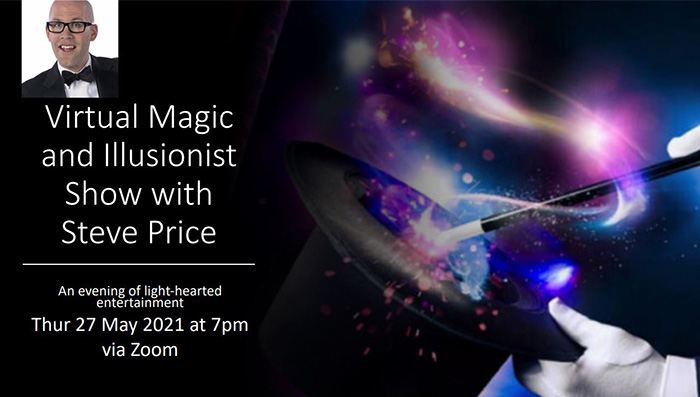 Virtual magic and Illusionist Show with Steve Price