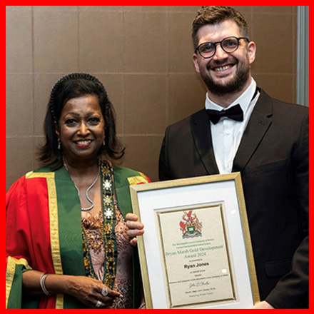 Bryan Marsh Gold Development Award Winner 2024 - Dr. Ryan Jones