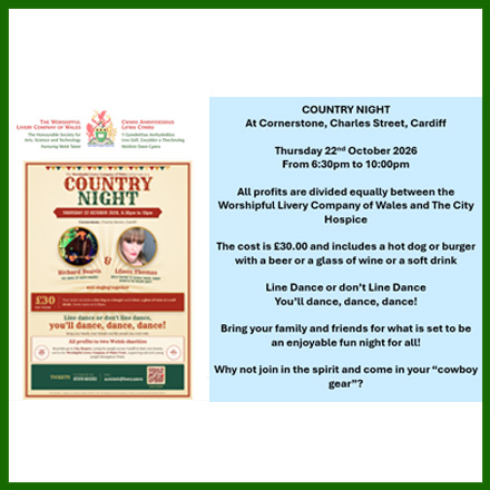 Country Night at Cornerstone, poster